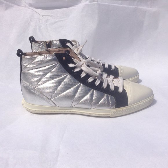 MIU Miu Miu Women's' Bleached Sneakers in White | LN-CC®